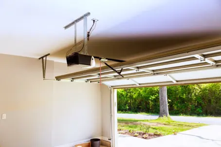 lifted garage door